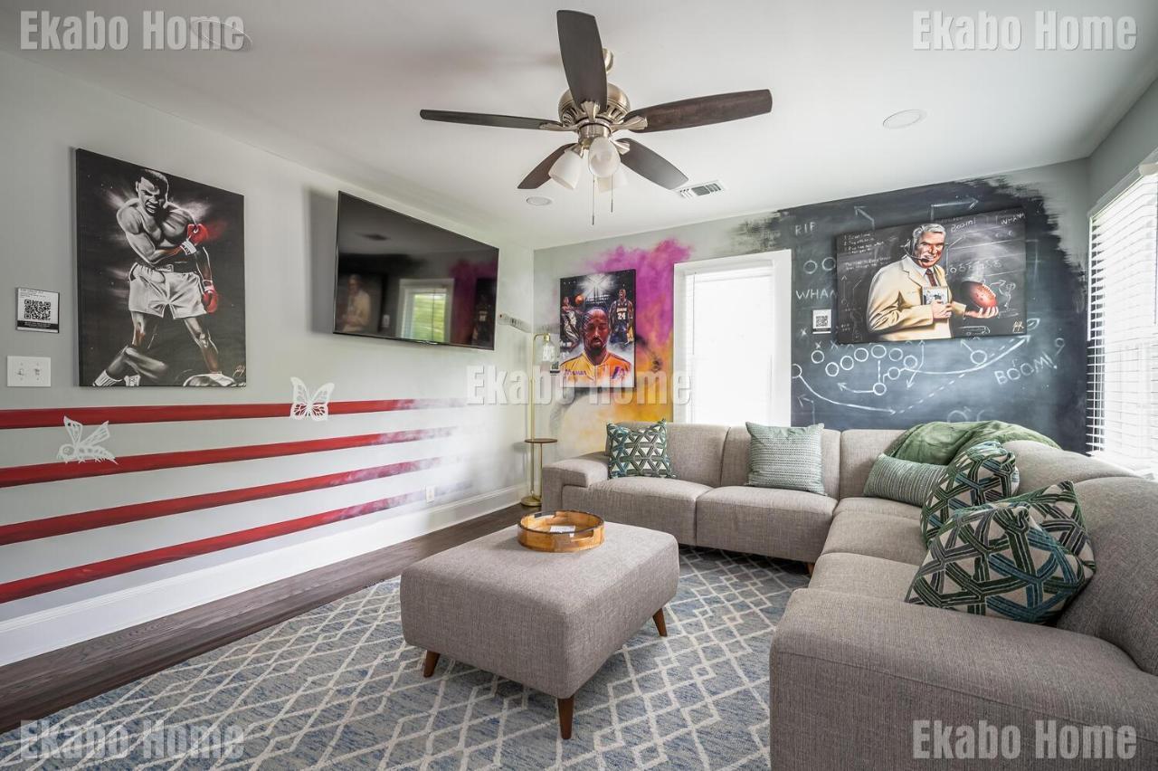 Luxury Sports Art Gallery - 15 Mins To Atl Battery Marietta Exterior foto